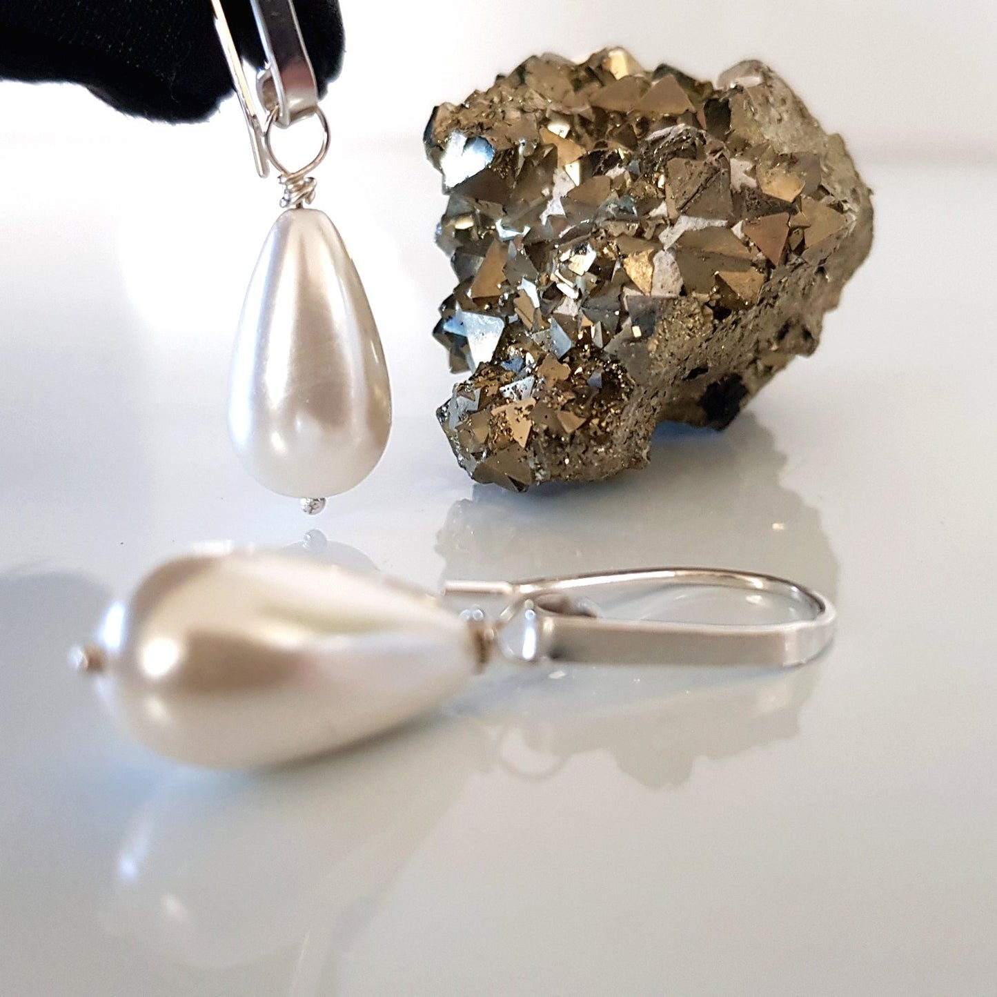 Dew Drop - Bridal Jewellery Collection -Teardrop Shell Pearl |