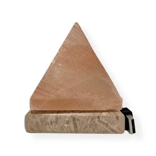 USB Himalayan Pink Rock Salt Lamp - Carved Shape Crystal LED Light (Australia Shipping Only)