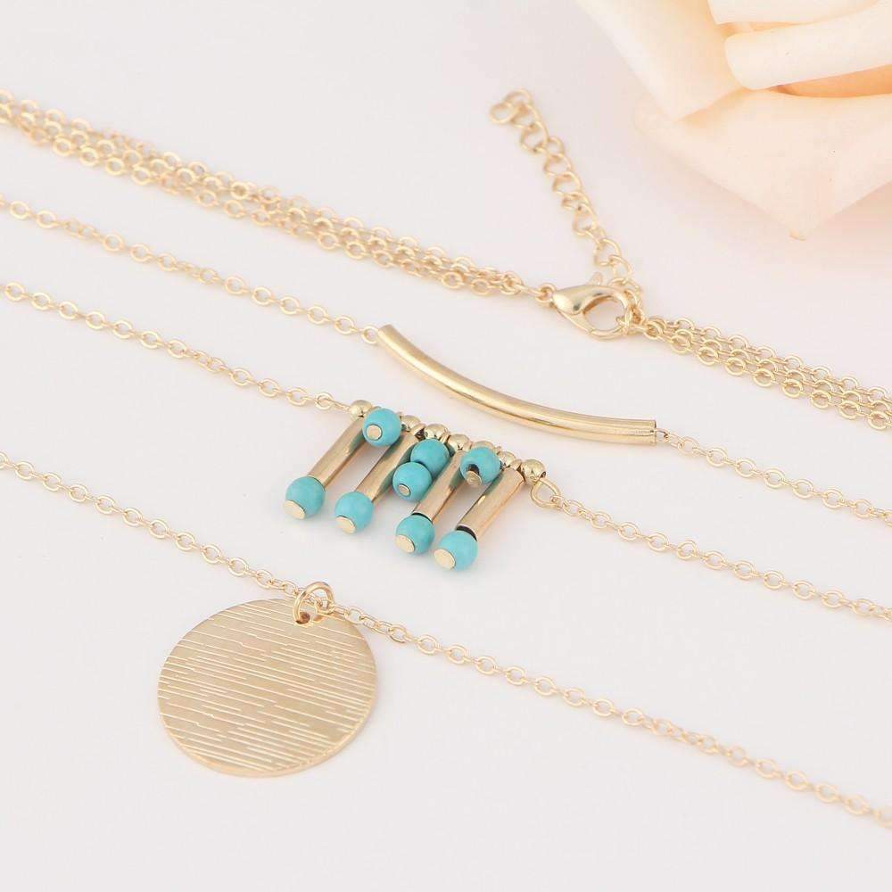 Turquoise Multilayer Necklace (US shipping Only)