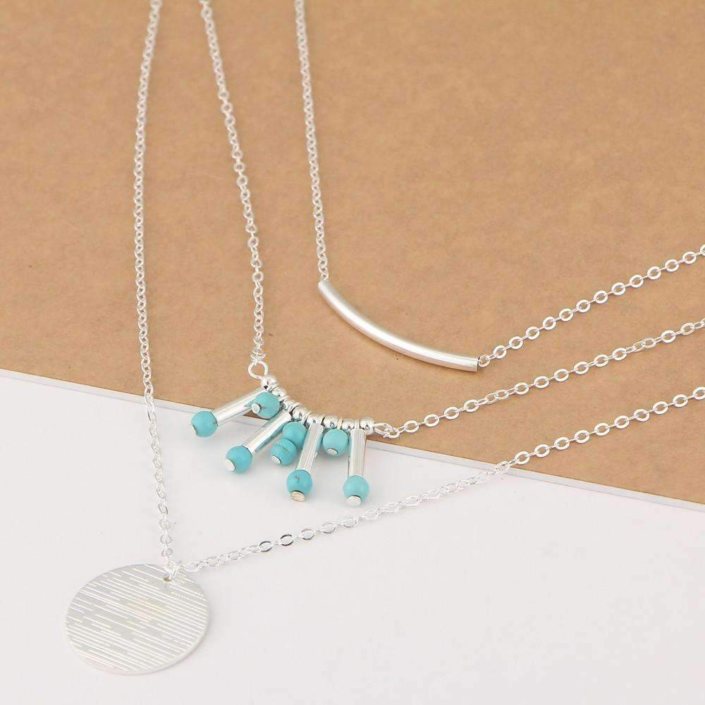 Turquoise Multilayer Necklace (US shipping Only)