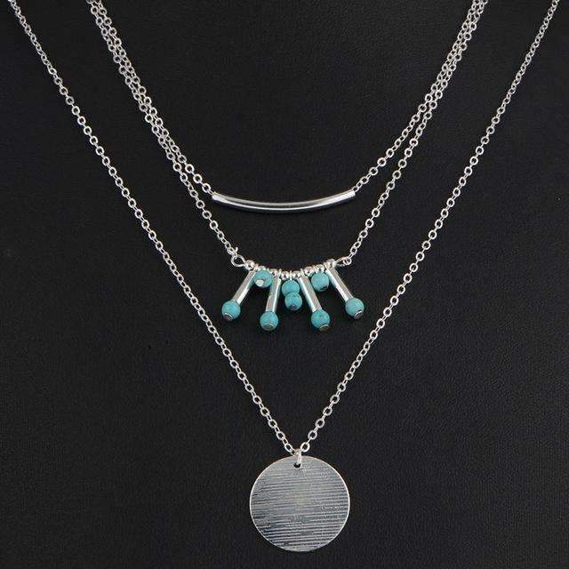 Turquoise Multilayer Necklace (US shipping Only)