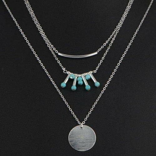 Turquoise Multilayer Necklace (US shipping Only)