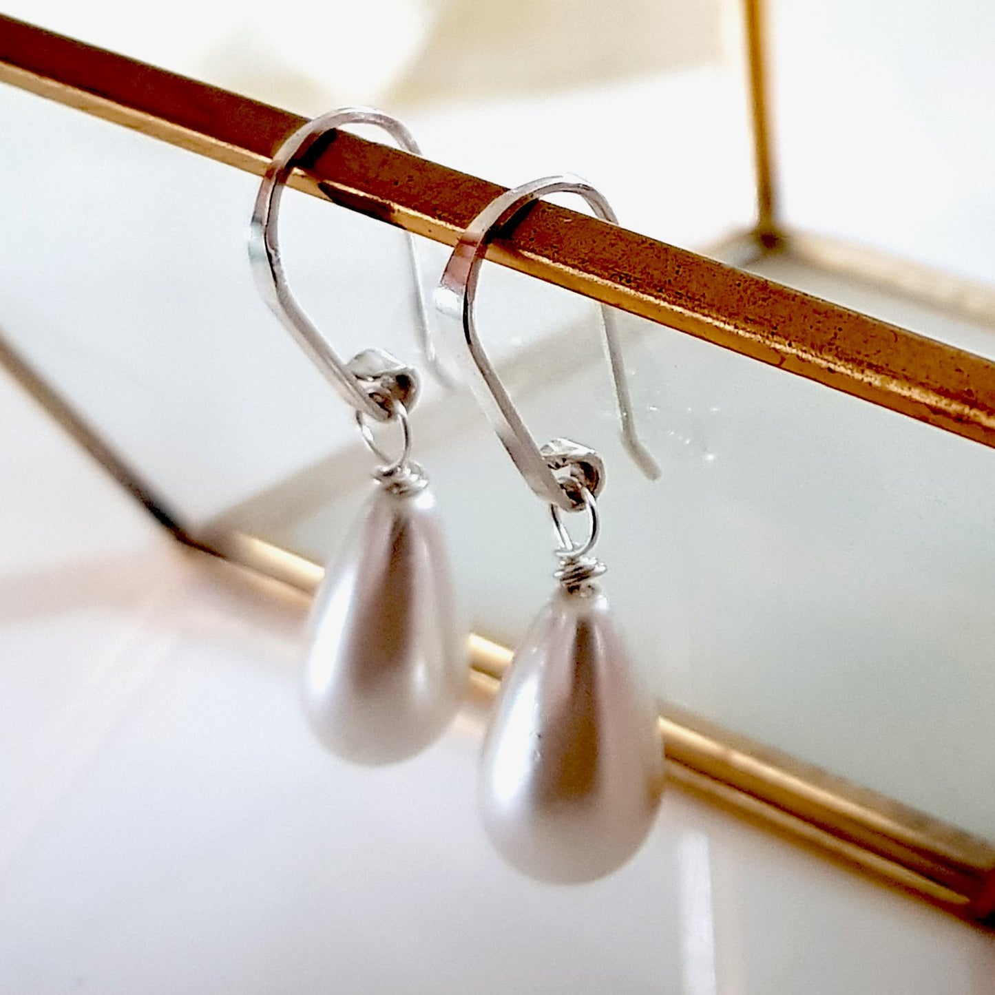 Dew Drop - Bridal Jewellery Collection -Teardrop Shell Pearl  |
