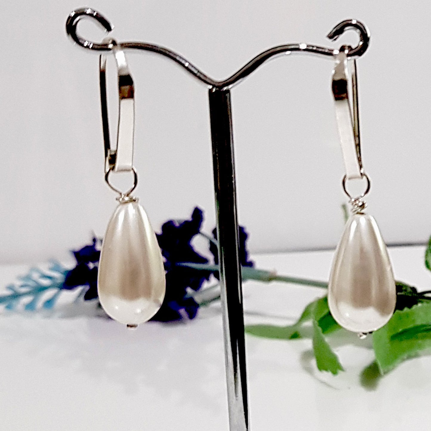 Dew Drop - Bridal Jewellery Collection -Teardrop Shell Pearl  |