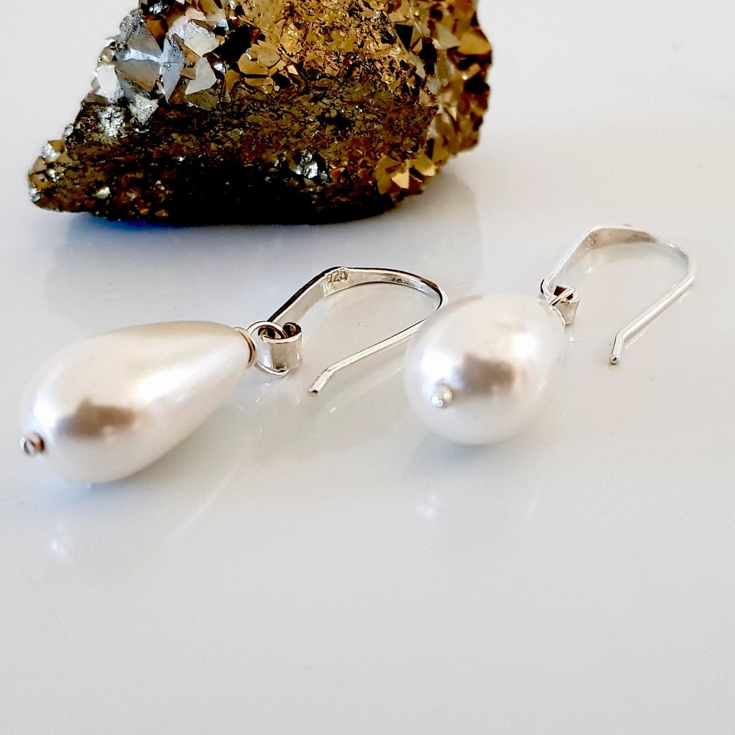 Dew Drop - Bridal Jewellery Collection -Teardrop Shell Pearl  |