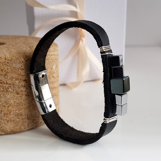 KTC-287 Unisex Bracelet Leather Medium 35%Off
